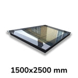 1500 x 2500 mm LD Frameless Triple Glazed Flat Roof Skylight