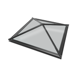 1000 x 1000 mm Stratus Aluminium Roof Lantern Style 8 (Pyramid)