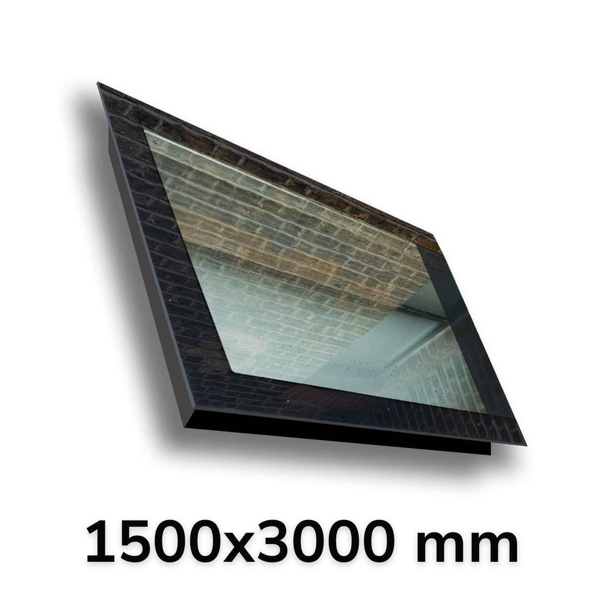 1500 x 3000 mm LD Frameless Triple Glazed Pitched Roof Skylight