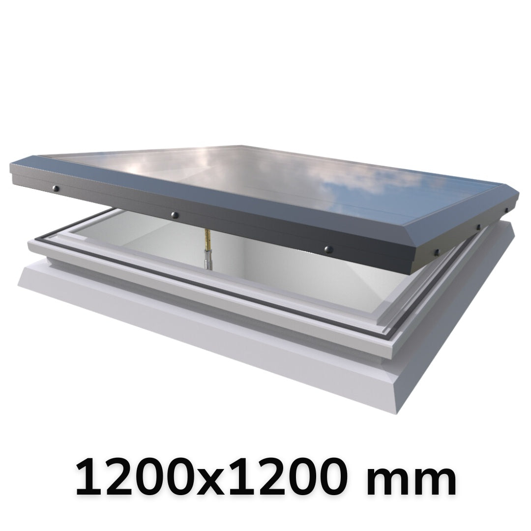 1200 x 1200 mm Brett Martin Manual Opening Flat Roof Skylight