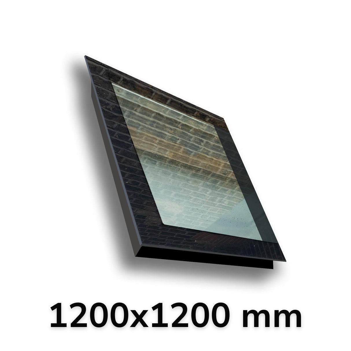 1200 x 1200 mm LD Frameless Triple Glazed Pitched Roof Skylight