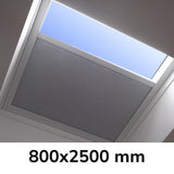 800 x 2500 mm LD Manual Blinds for Flat / Pitched Roof Skylights & Roof Lanterns