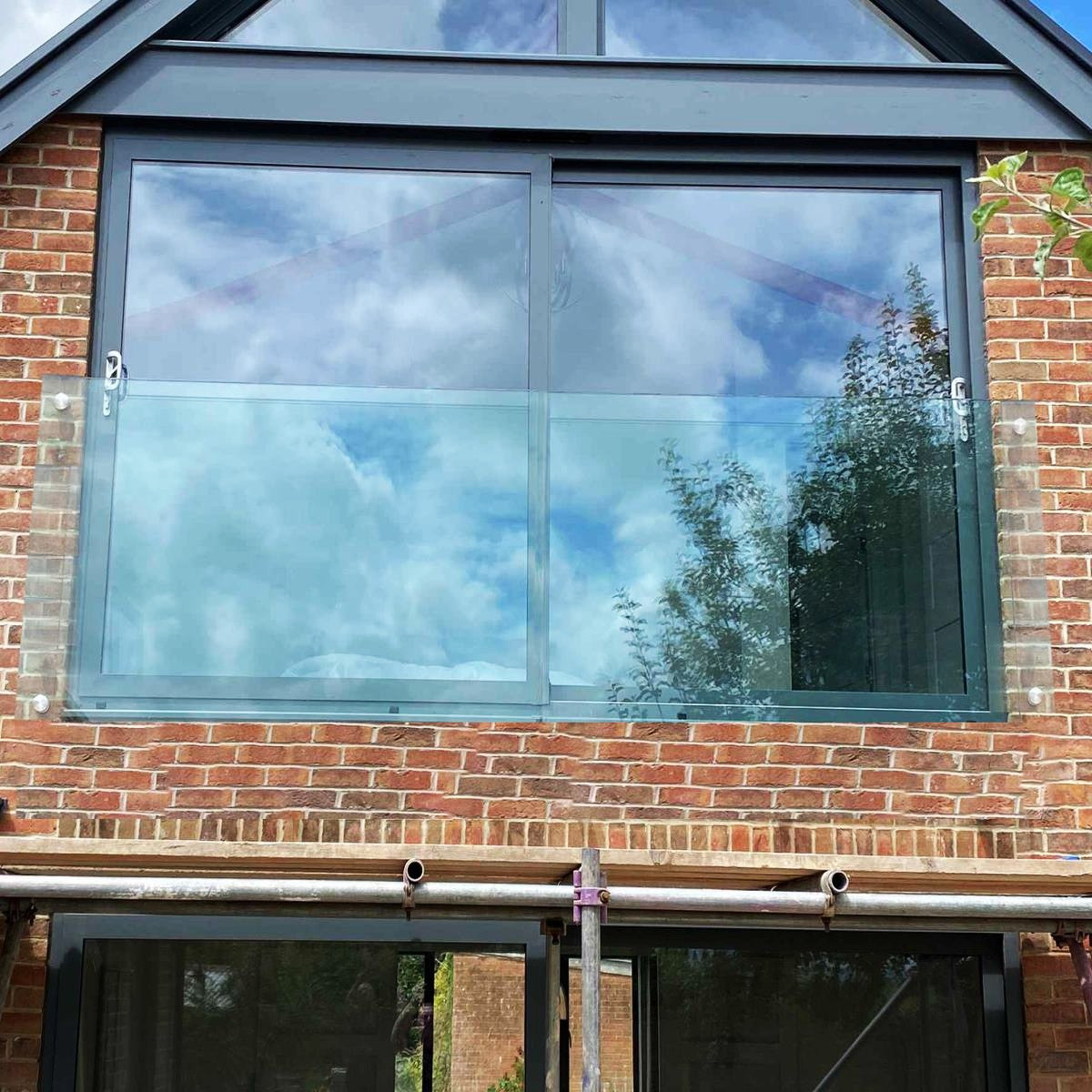 1900 x 1100 mm LD Toughened Laminated Glass Juliet Balcony