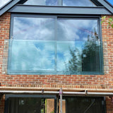 1600 x 1100 mm LD Toughened Laminated Glass Juliet Balcony