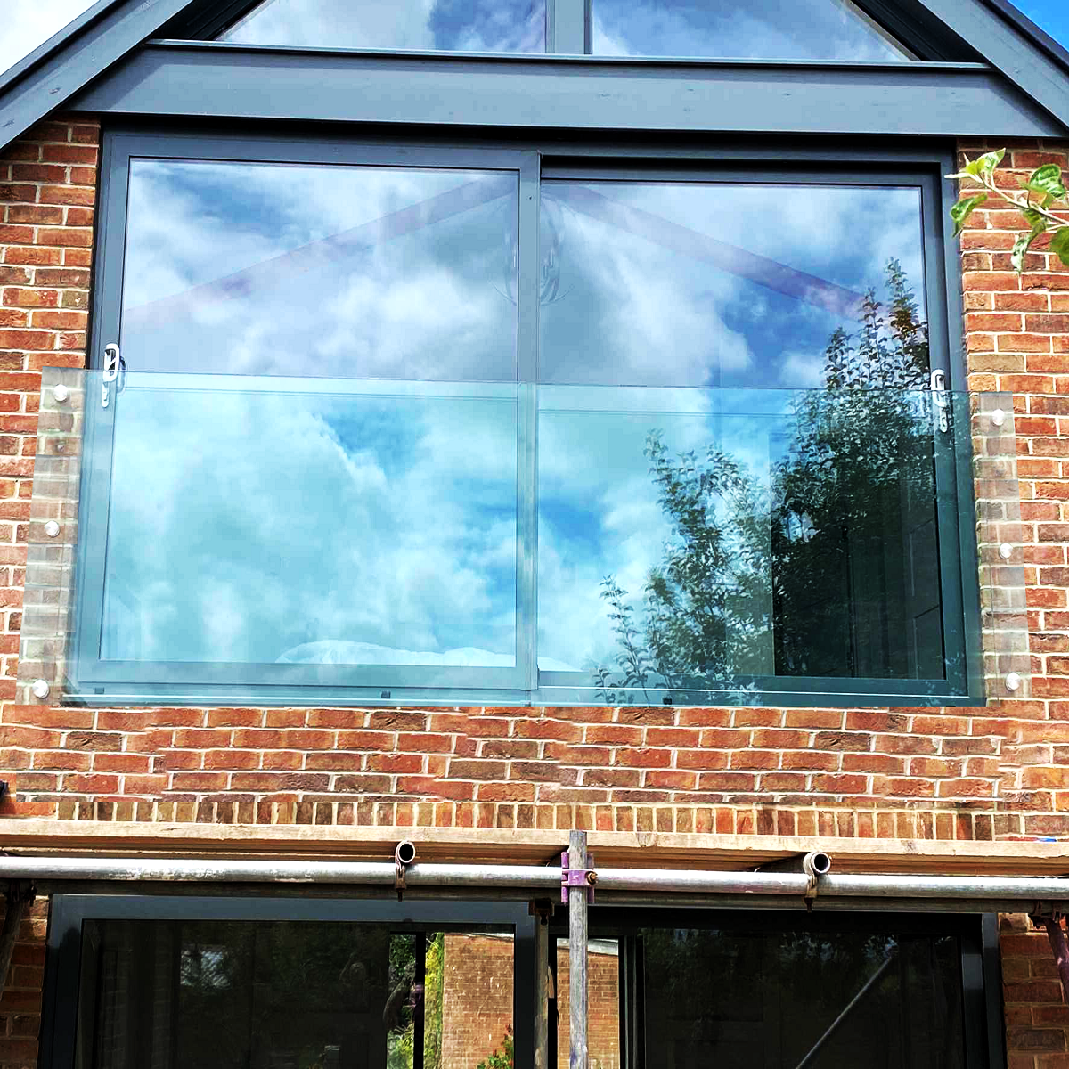 2300 x 1100 mm LD Toughened Laminated Glass Juliet Balcony