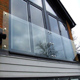 2400 x 1100 mm LD Toughened Laminated Glass Juliet Balcony