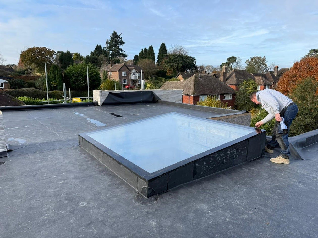 1000 x 1000 mm LD Frameless Triple Glazed Flat Roof Skylight