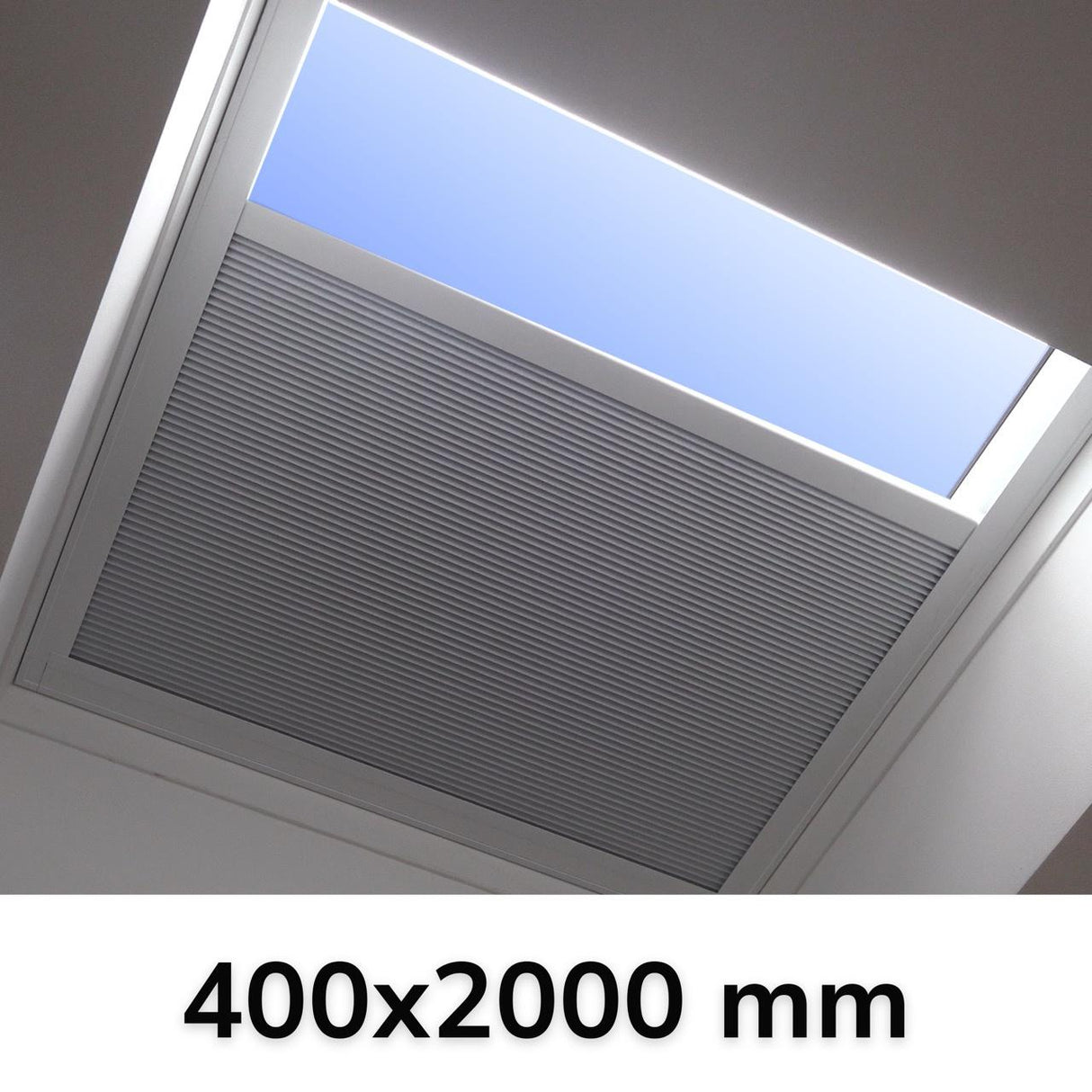 400 x 2000 mm LD Manual Blinds for Flat / Pitched Roof Skylights & Roof Lanterns