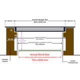 800 x 2000 mm LD Electric Blinds for Flat / Pitched Roof Skylights