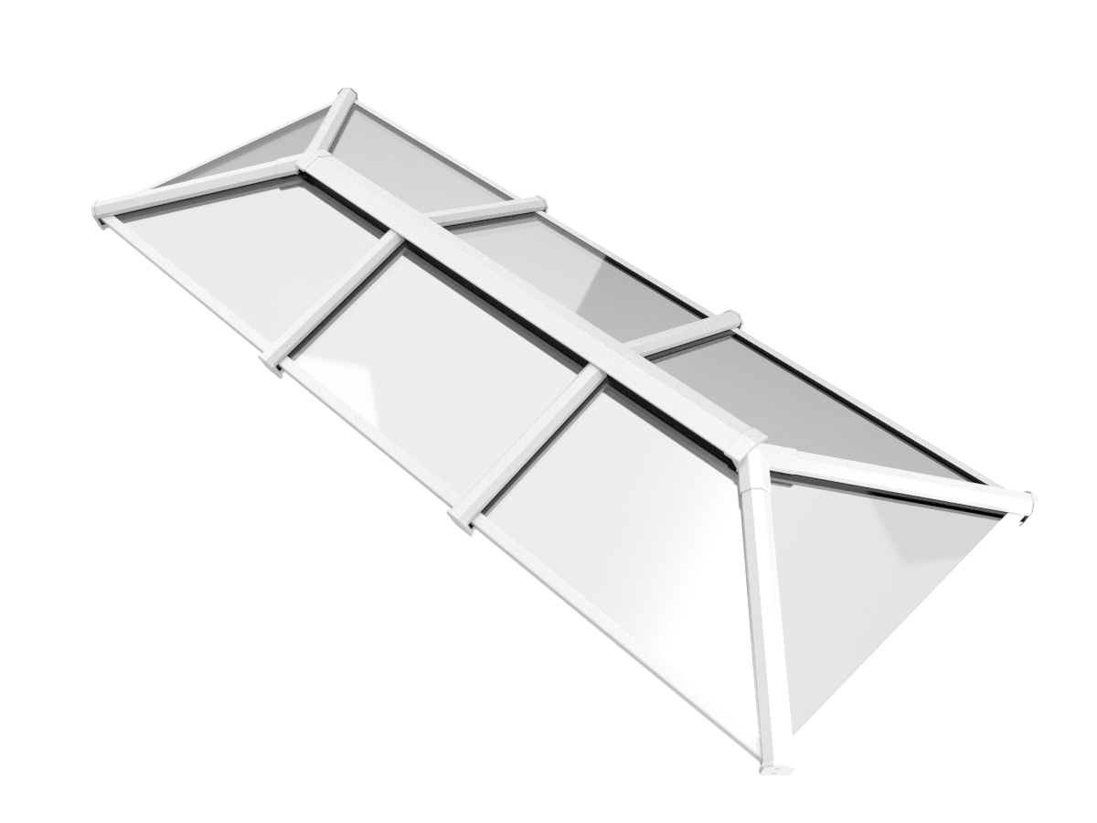 1200 x 4000 mm Stratus Aluminium Roof Lantern Style 3 (Traditional)