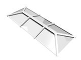 1200 x 4000 mm Stratus Aluminium Roof Lantern Style 3 (Traditional)