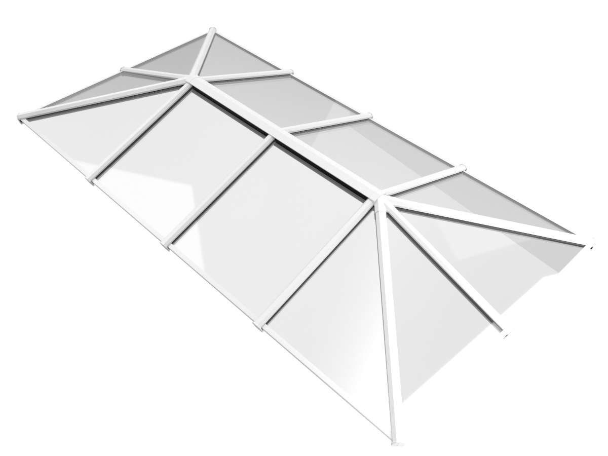 2000 x 4000 mm Stratus Aluminium Roof Lantern Style 7 (Traditional)