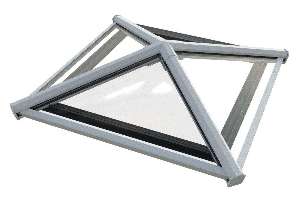 1200 x 1200 mm Stratus Aluminium Roof Lantern Style 8 (Pyramid)