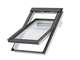 55x78 cm VELUX GGU CK02 0062 Manual Centre-Pivot Roof Window | White Polyurethane Maintenance Free | Triple Glazed.