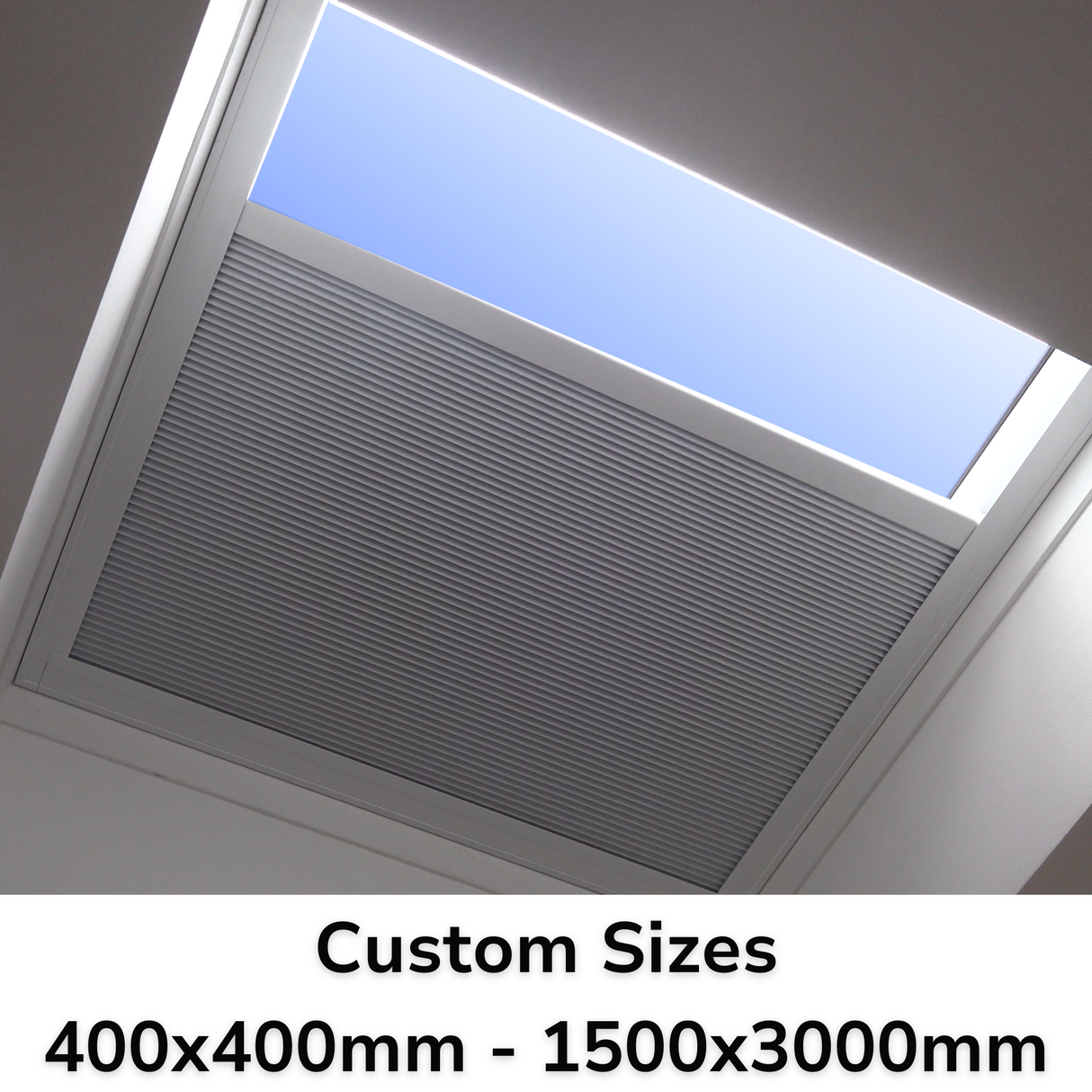 Custom Size Manual Blinds for Flat & Pitched Roof Skylights