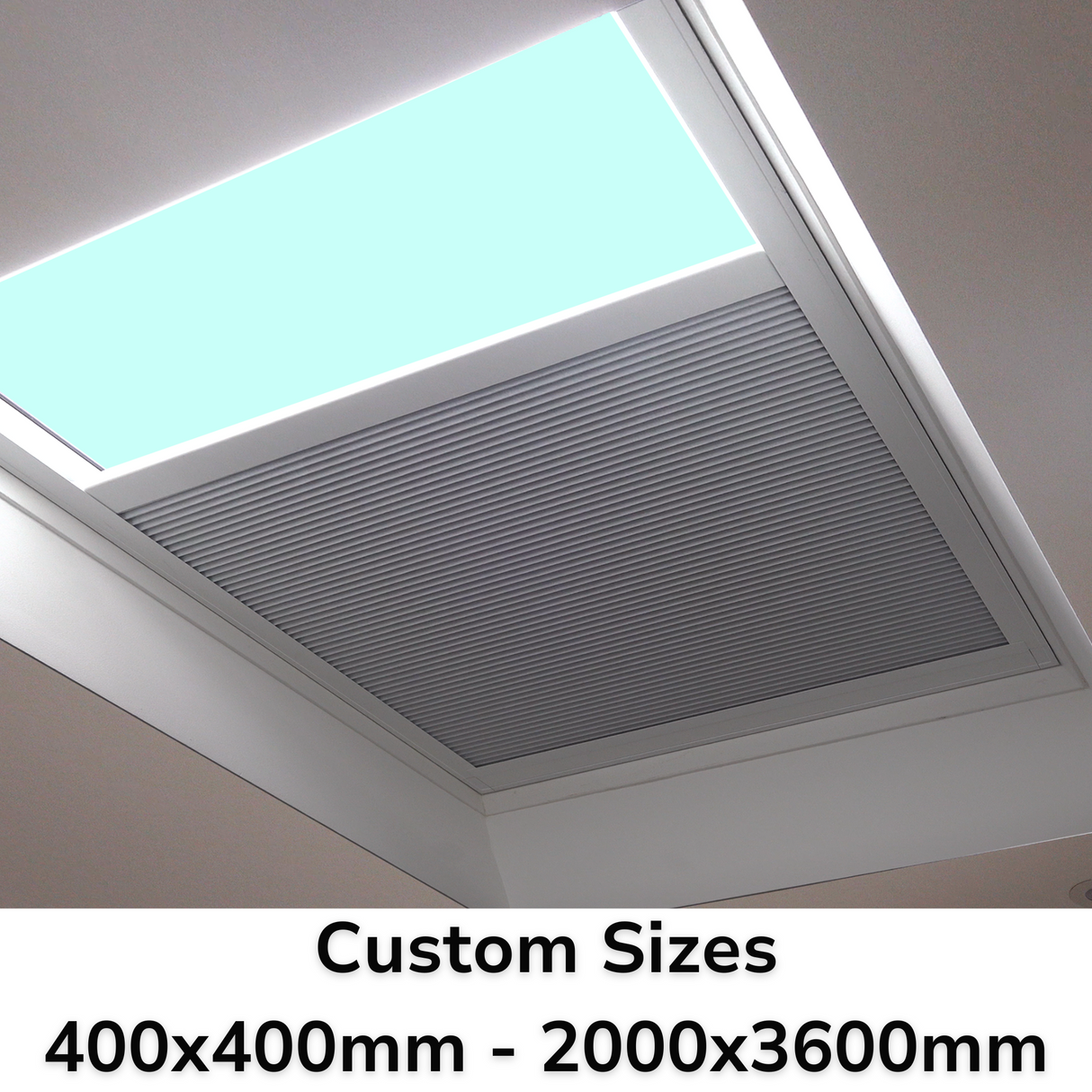 Custom Size Electric Blinds for Flat & Pitched Roof Skylights