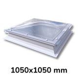 1050 x 1050 mm Polycarbonate Fixed Dome Rooflight by Mardome Trade