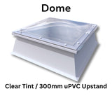 450 x 450 mm Polycarbonate Fixed Dome Rooflight by Mardome Trade