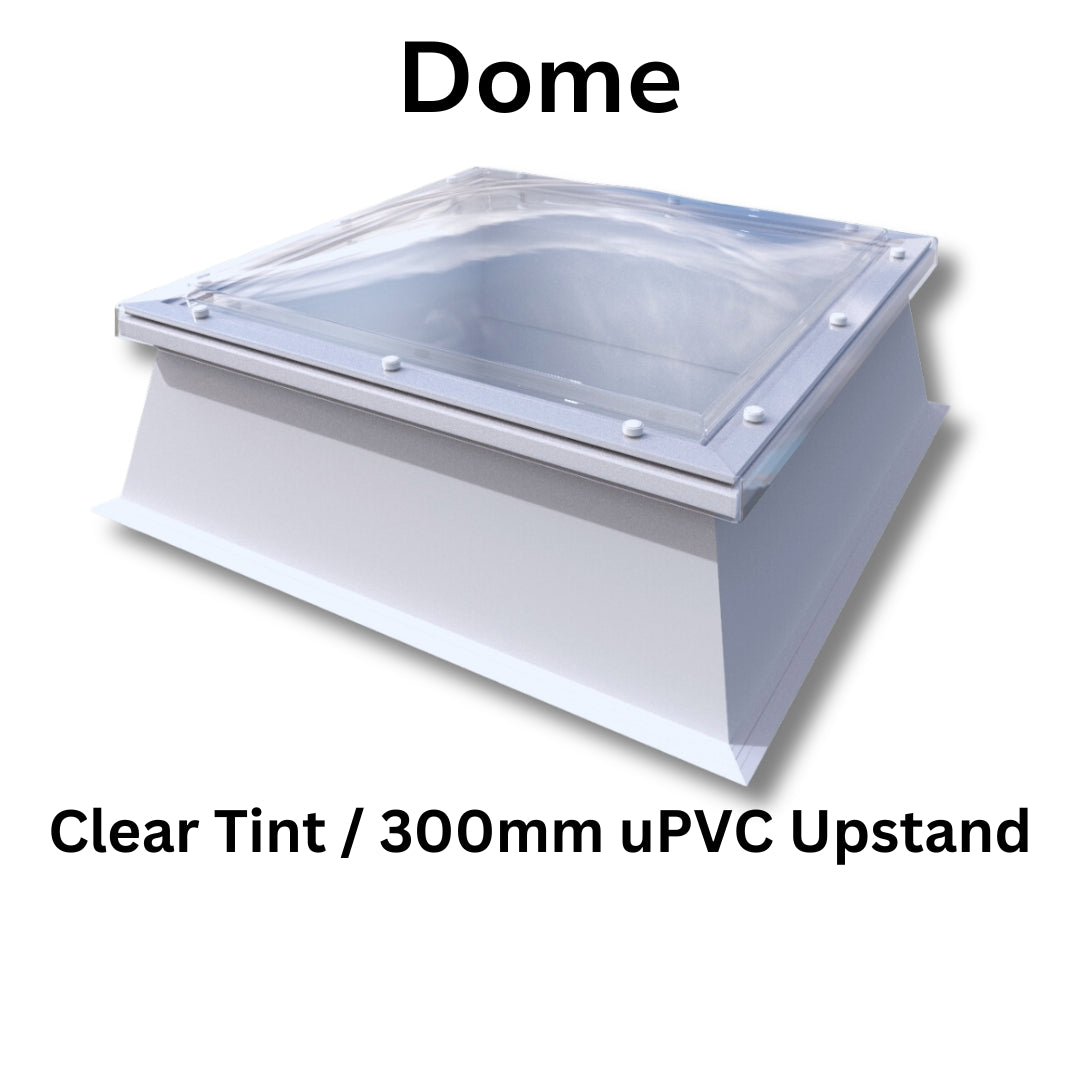 1050 x 1050 mm Polycarbonate Fixed Dome Rooflight by Mardome Trade