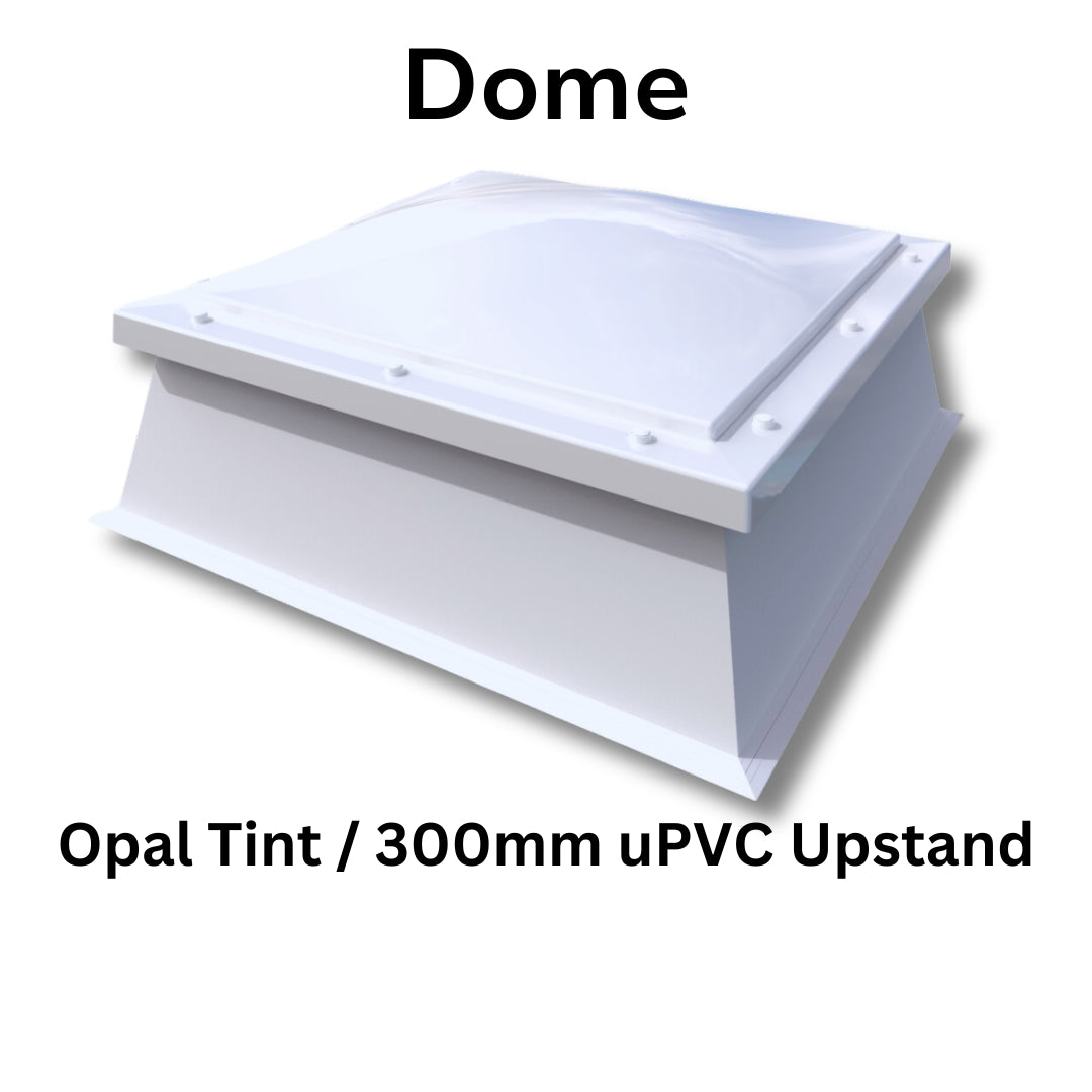 450 x 450 mm Polycarbonate Fixed Dome Rooflight by Mardome Trade