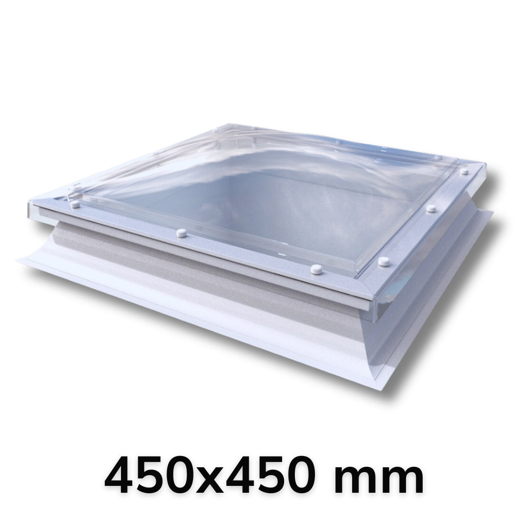 450 x 450 mm Polycarbonate Fixed Dome Rooflight by Mardome Trade