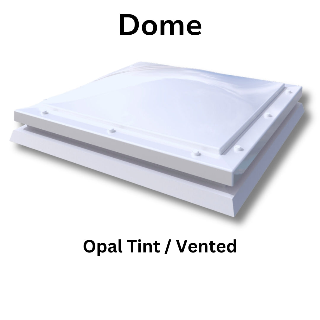 750 x 750 mm Polycarbonate Fixed Dome Rooflight by Mardome Trade