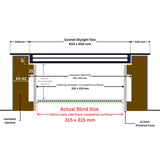 400 x 400 mm LD Electric Blinds for Flat / Pitched Roof Skylights