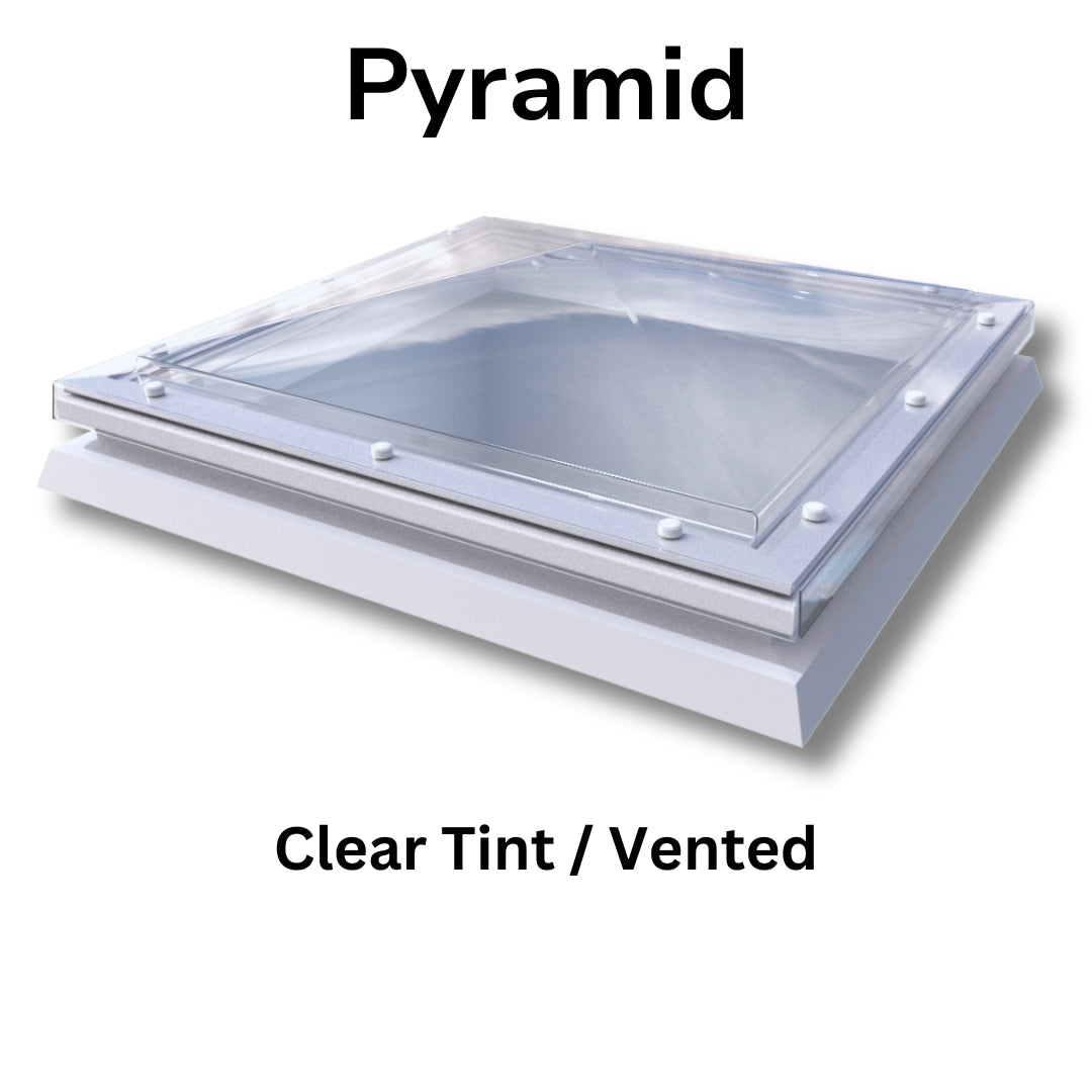 1050 x 1050 mm Polycarbonate Fixed Dome Rooflight by Mardome Trade