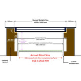 1000 x 1500 mm LD Electric Blinds for Flat / Pitched Roof Skylights