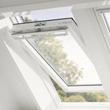 66x118 cm VELUX GGU FK06 0370 Manual Centre-Pivot Roof Window | White Polyurethane Maintenance Free | Double Glazed.